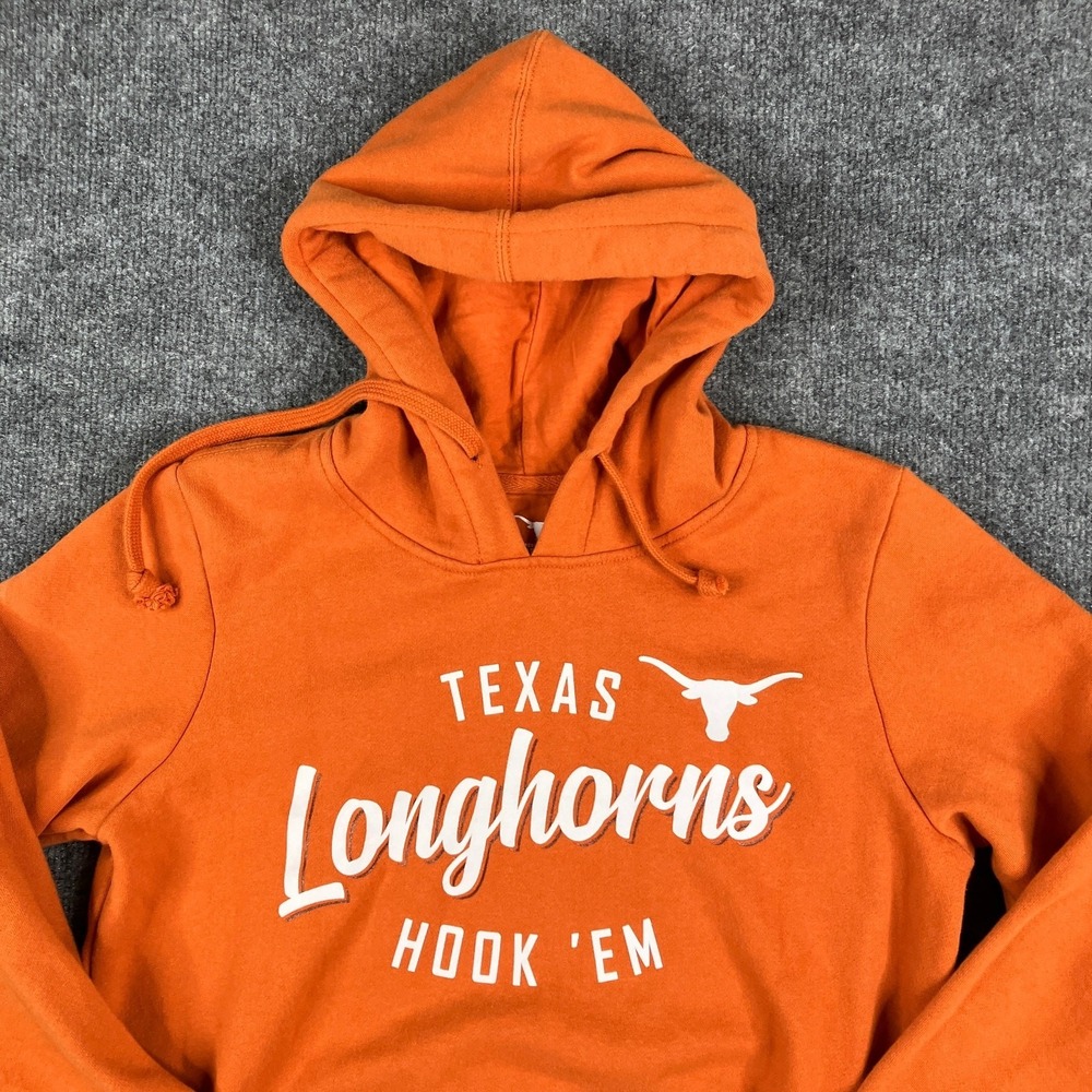 Authentic Apparel Texas Longhorns Hoodie Womens M Orange Pullover‎ NCAA